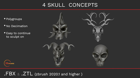 Skull stylized concepts