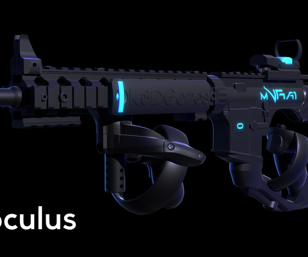 ArtStation mVRa1 Gun Stock Mo.1 for oculus rift 3D Print Data Resources