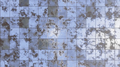 Procedural damaged apocalyptic tiles for blender