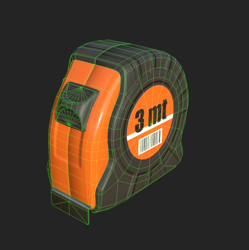 ArtStation Tape measure low poly Game Assets
