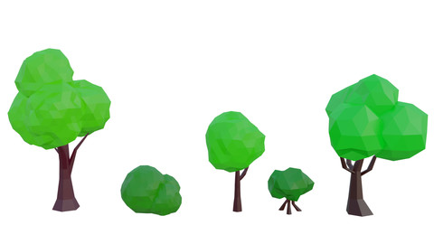 Low Poly tree Pack