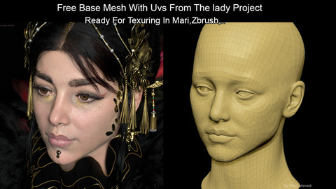 Free Base Mesh From Project With Good Topology And UV udims For Production