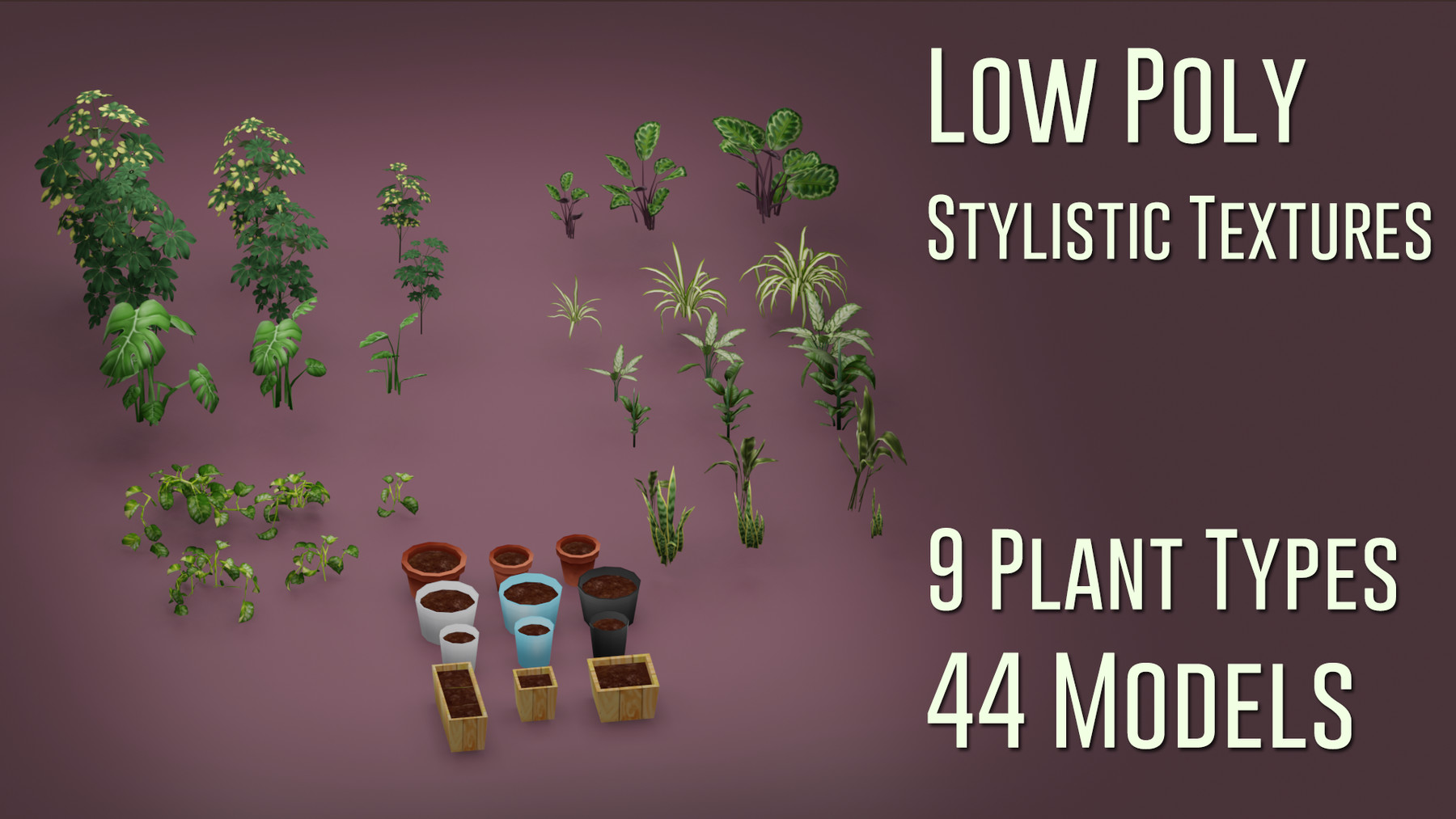 ArtStation - House Plant Model Pack | Game Assets