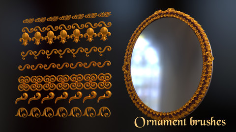 Ornament brushes Zbrush