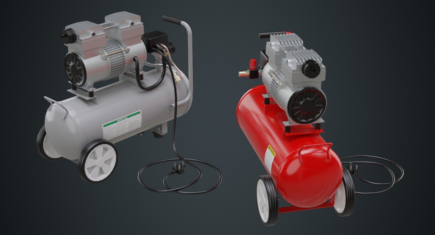ArtStation Air Compressor 3A Game Assets