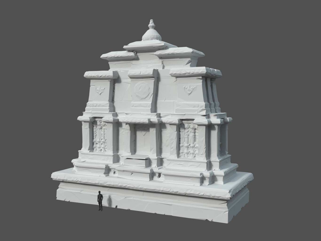 ArtStation - Ruin Ancient Temple - Khmer Architecture Pack B-01 | Game ...