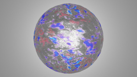 Black, Purple, Red and Blue Oxyded Metal Texture