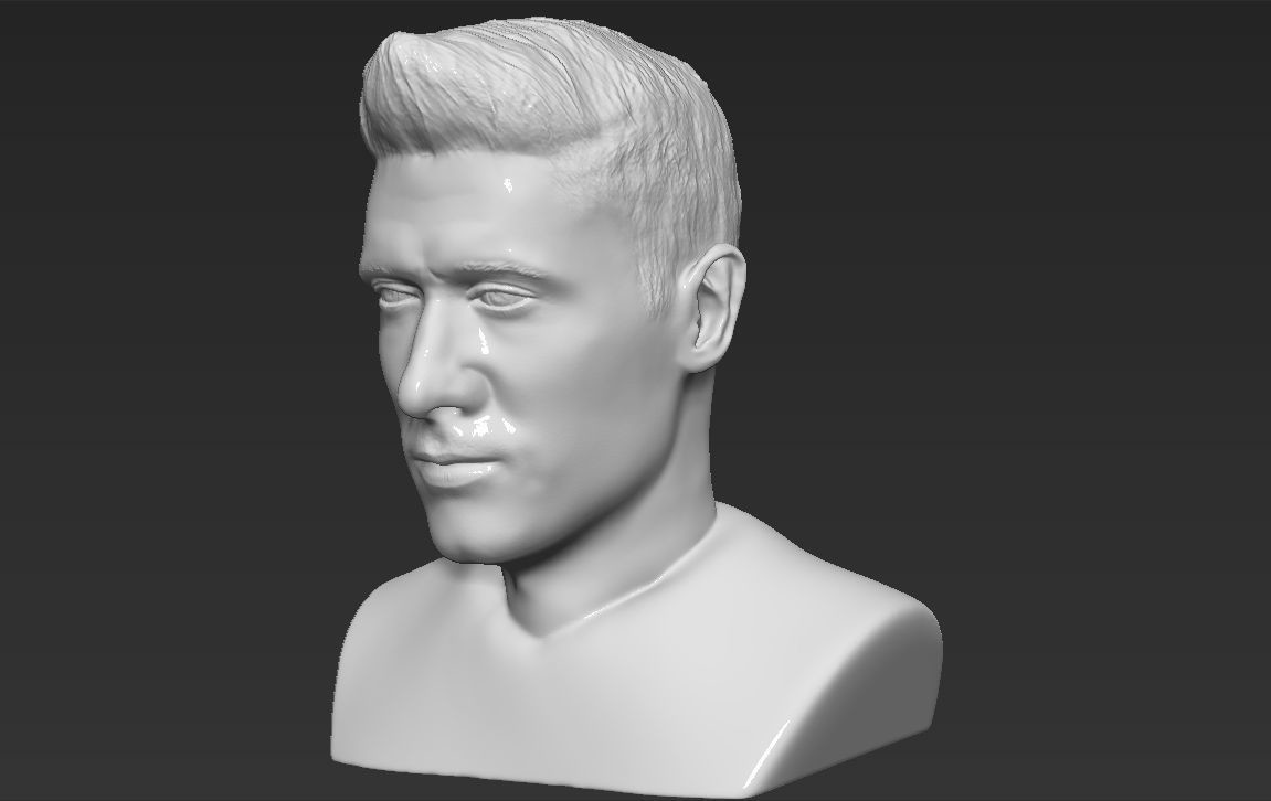 ArtStation - Robert Lewandowski bust 3D printing ready stl ...