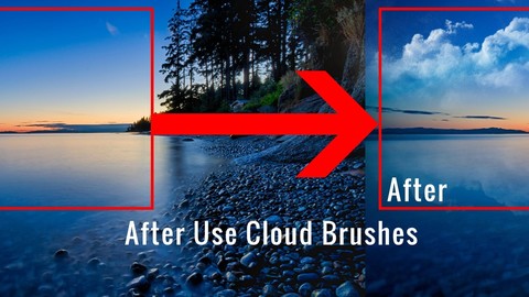 Cloud brush for Photoshop