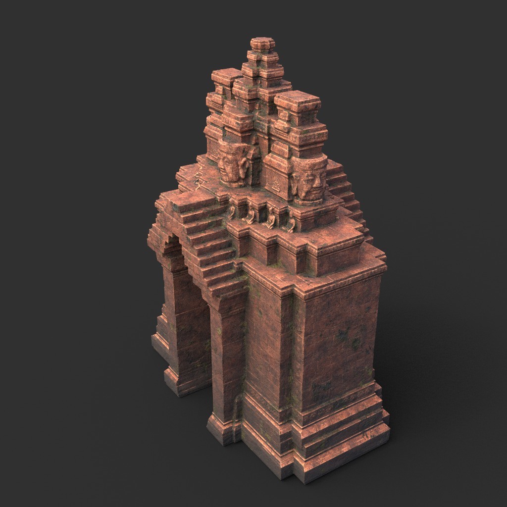 Artstation Ruin Ancient Temple Khmer Architecture Pack A 01 Resources