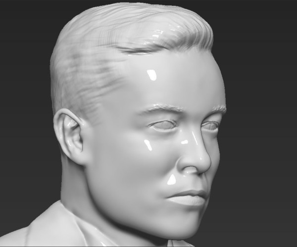 ArtStation - Elon Musk bust 3D printing ready obj stl | Resources