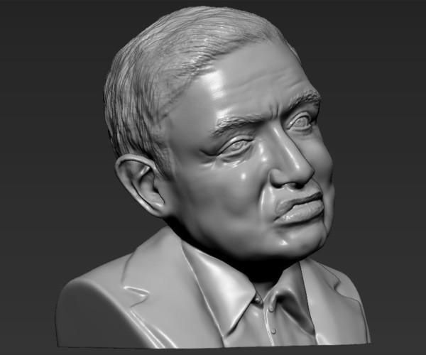 ArtStation - Stephen Hawking bust ready for full color 3D printing ...