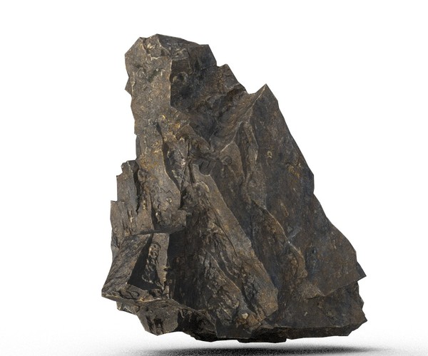 ArtStation Low poly Black Granite Rock Formation Pack 200207 Game