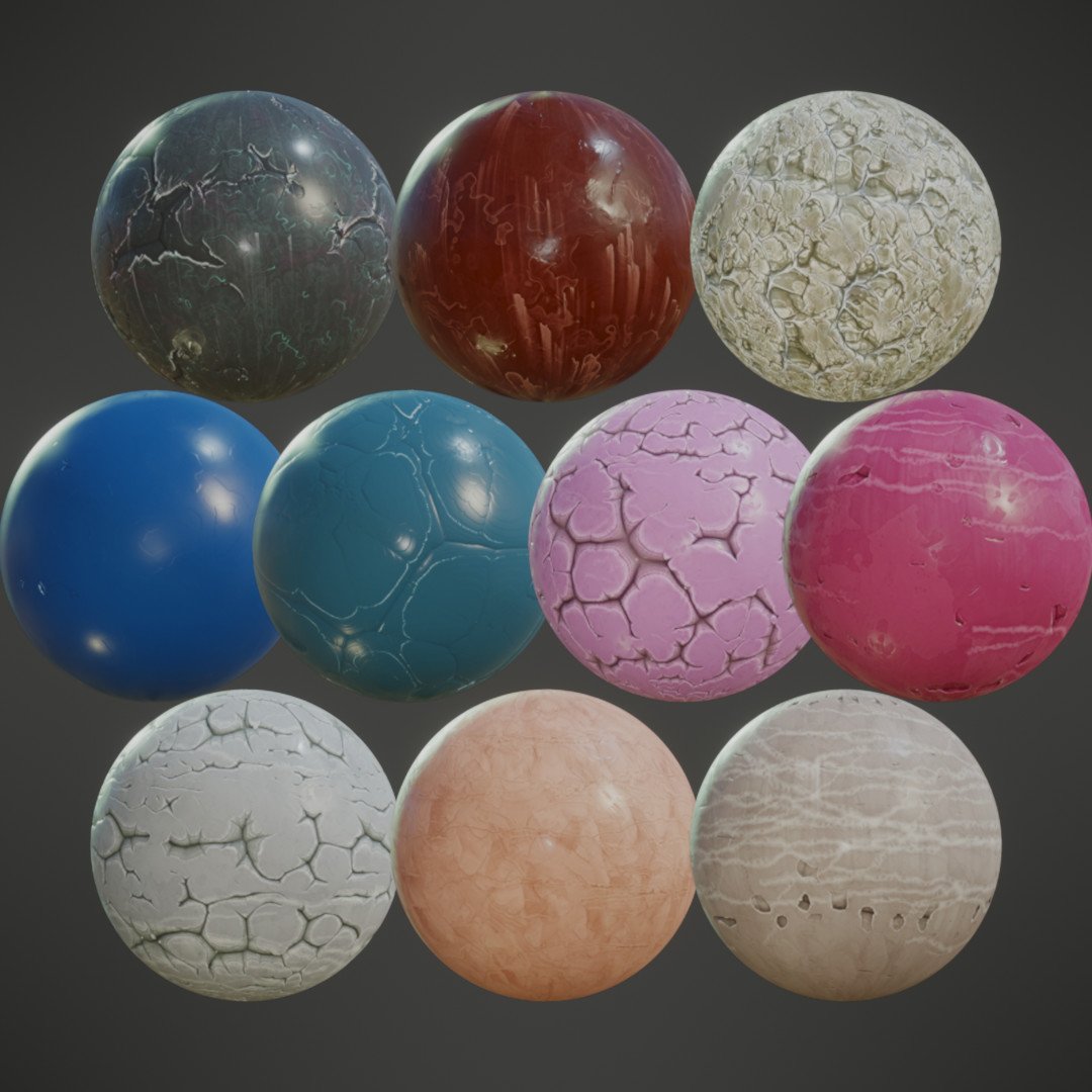 ArtStation - Stylized PBR Textures Bundle | Game Assets