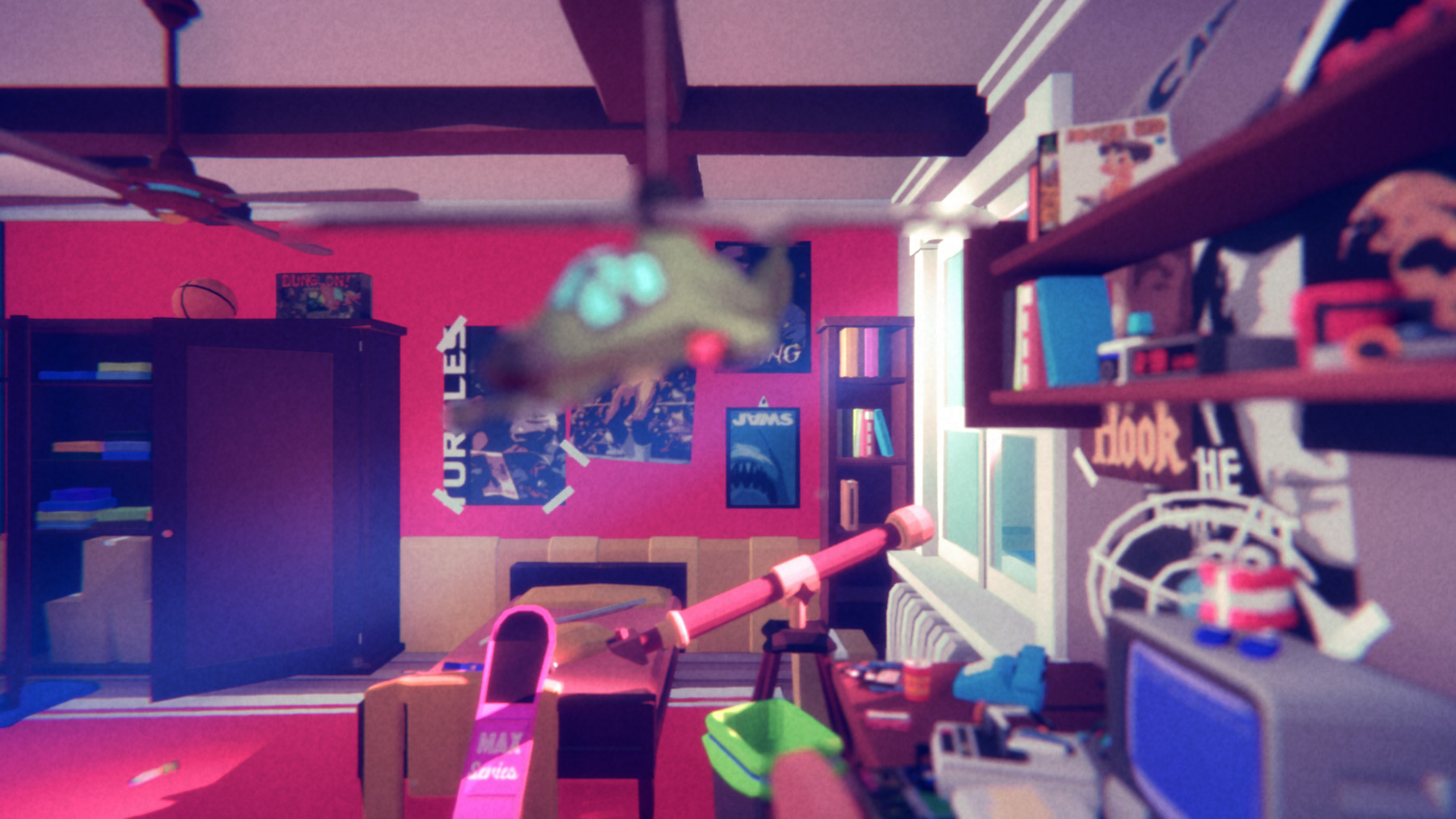 ArtStation - 1980 - Retro Youth Room modular interior and props | Game ...