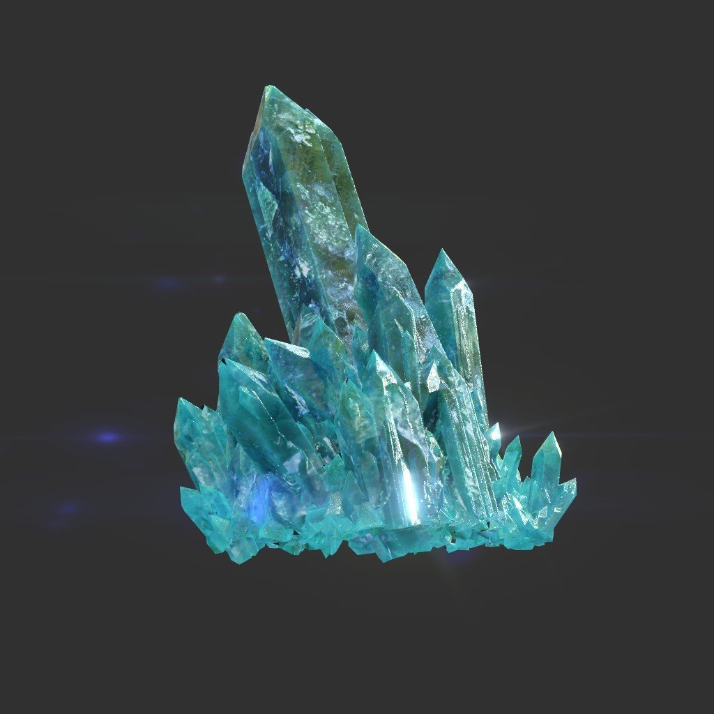 ArtStation - Low poly Blue Crystal Gemstone Pack 200110 | Game Assets