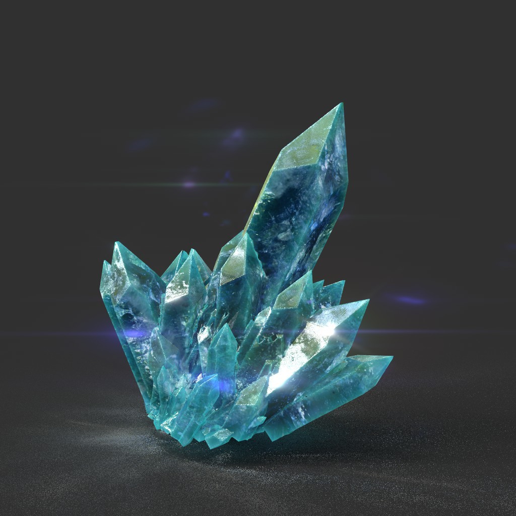 ArtStation - Low poly Blue Crystal Gemstone Pack 200110 | Game Assets