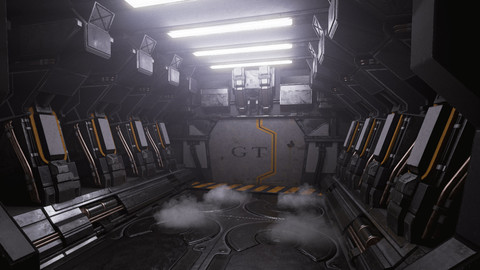 UE4 Scifi Hallway