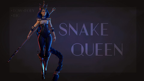 Snake Queen Stylized character