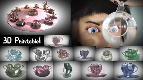 12 Amazing - Printable 3D Cups on One Table! 💕