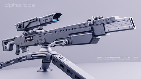 SciFi Weapon Design in Blender