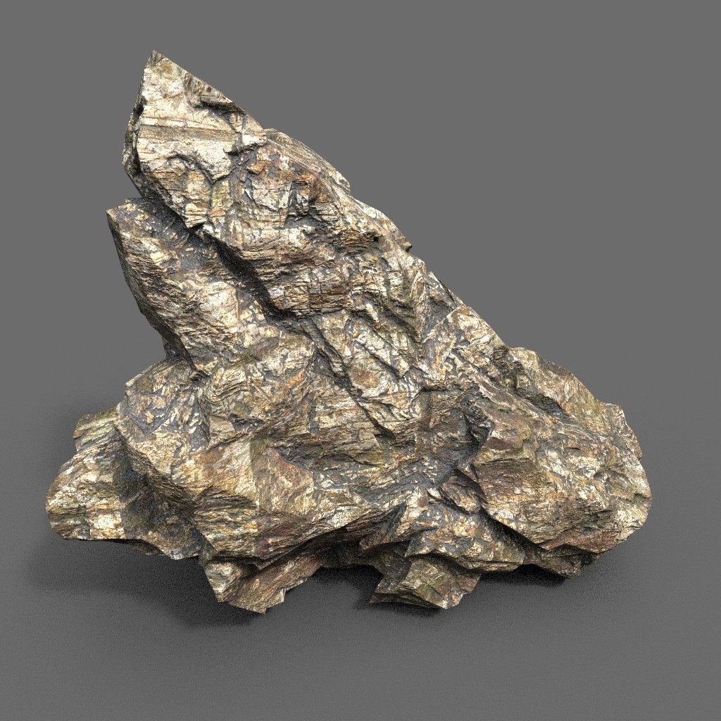 ArtStation Sharp Rock Formation Pack C 191226 Brown Game Assets