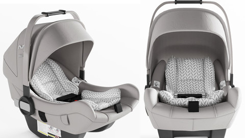 3dasset PIPA NUNA Car Seat