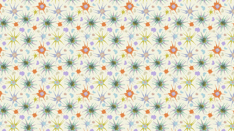 Spider flower corona cell VECTOR RASTER pattern eps, jpg
