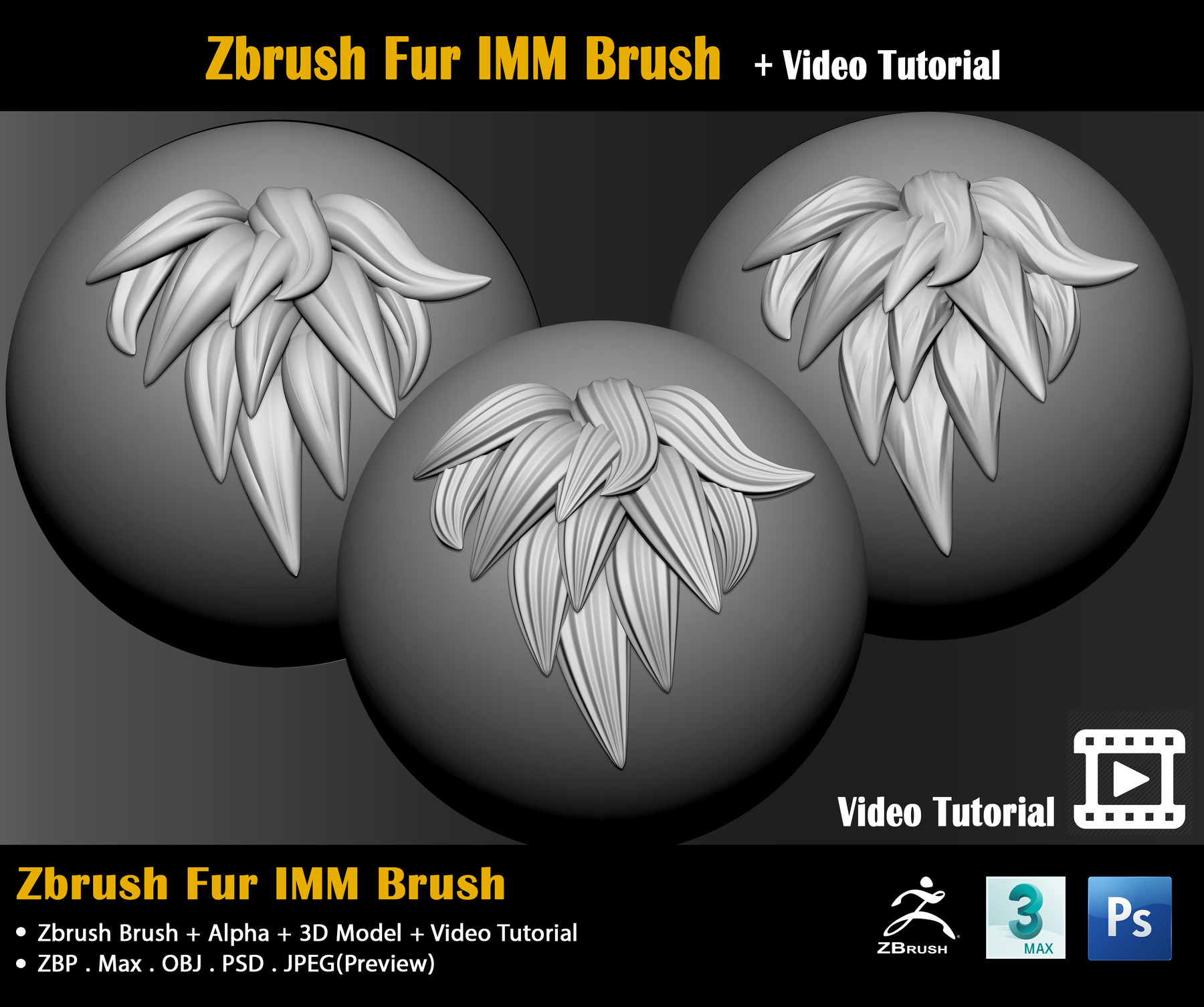 how to select different imm in zbrush