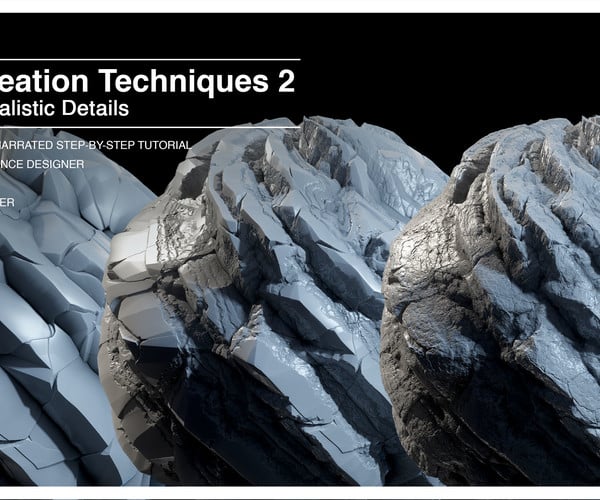 ArtStation - Substance Designer Rock Creation Techniques 2 | Tutorials