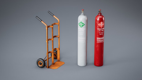 Trolley + Gas Cylinder - Single Asset