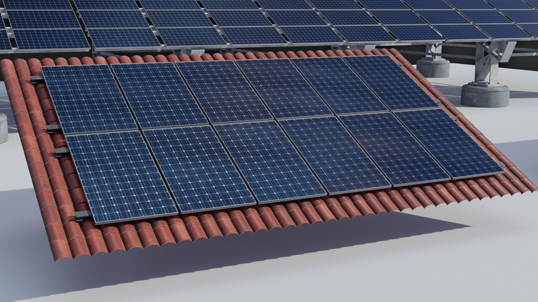 ArtStation Solar Panels 3D Kit (.fbx .obj .blend) Resources