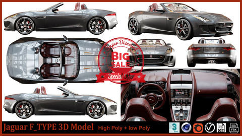 Jaguar F_type 3D Model