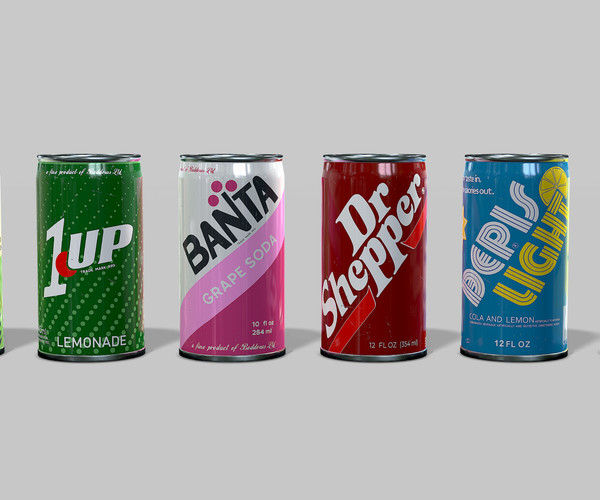 ArtStation - 80's Soda Cans | Tutorials