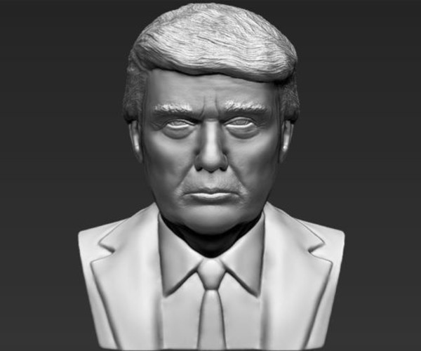 ArtStation - President Donald Trump bust 3D printing ready stl obj ...