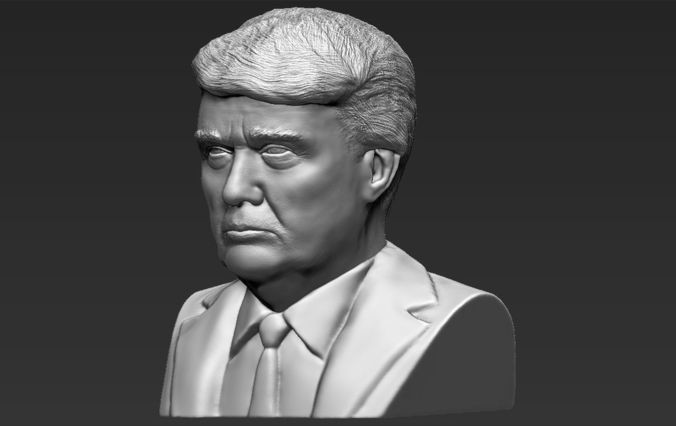 ArtStation - President Donald Trump bust 3D printing ready stl obj ...