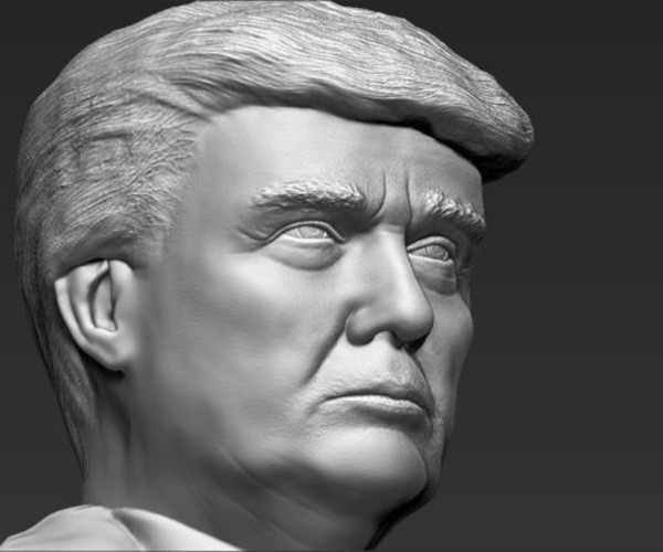 ArtStation - President Donald Trump bust 3D printing ready stl obj ...