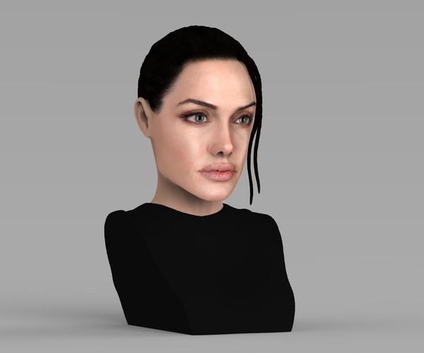 ArtStation - Lara Croft Angelina Jolie Bust Ready For Full Color 3D ...