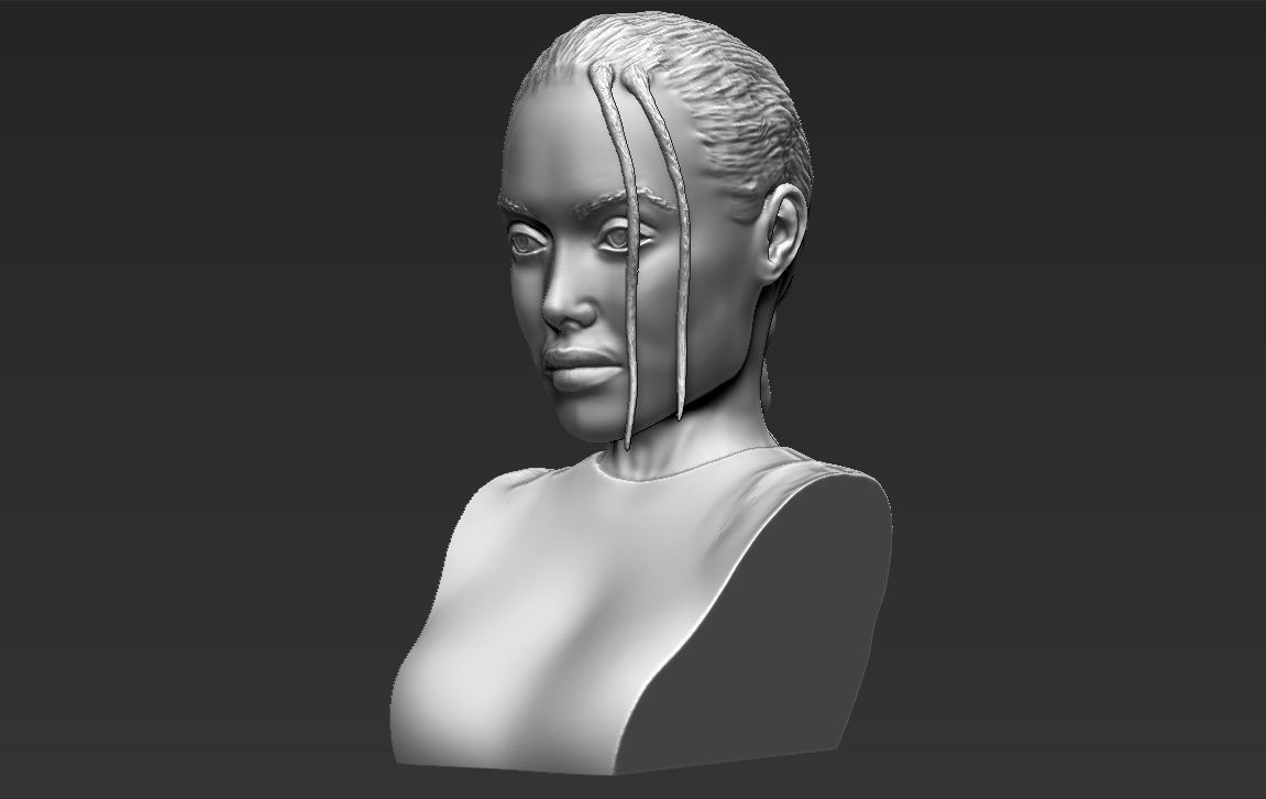 ArtStation - Lara Croft Angelina Jolie Bust Ready For Full Color 3D ...