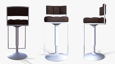 Lowpoly Bar Stool model