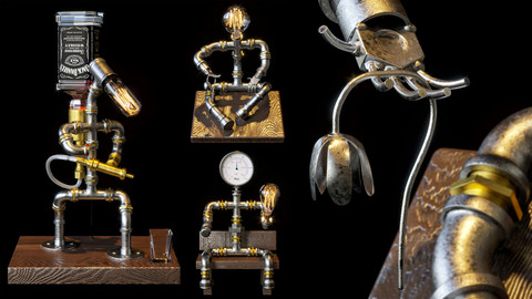 pipelight decorative set + v-ray and corona