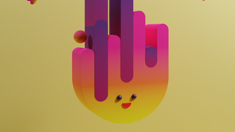 Wallart - Cute  3D Character