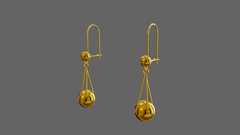 Gold Earrings Rosa 01 - Brincos