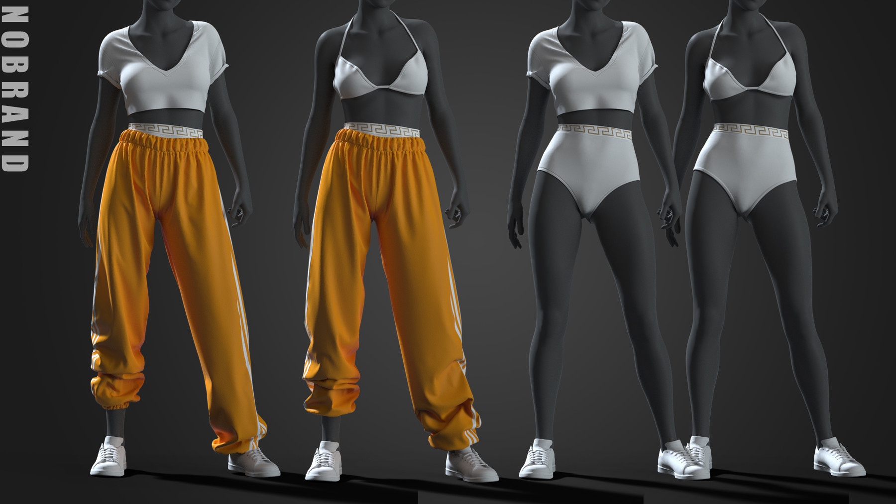 ArtStation - Womens - Track Pants Outfit | Resources