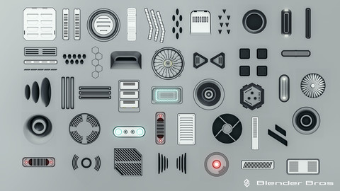 Blenderbros SciFi Vent Decal Pack