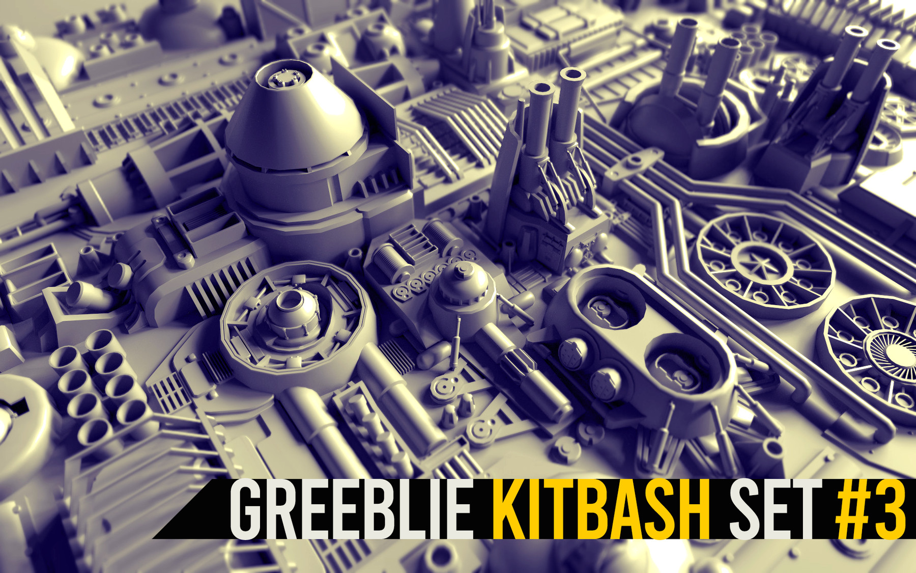 ArtStation Greeblie Kitbash Set 3 Resources