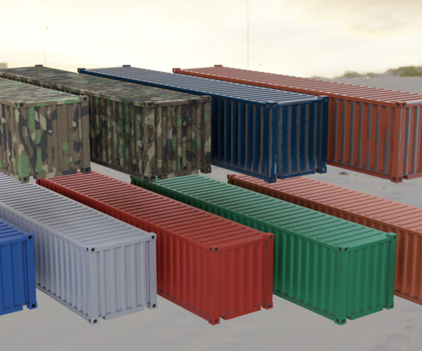 ArtStation Shipping Container Game Assets