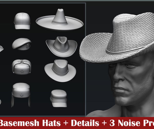 pointed hat texture zbrush