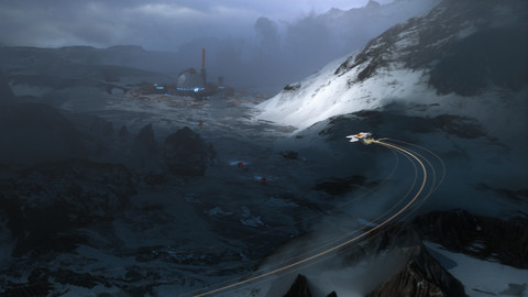 Free SCIFI Mountain range | C4D | Octane | Render-ready