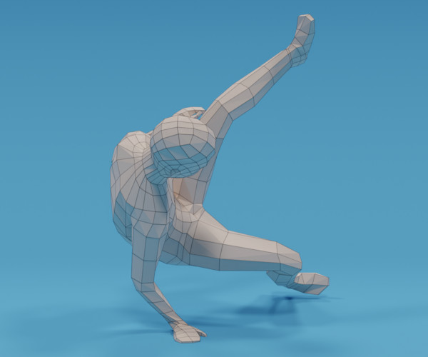 ArtStation - Low Poly Break Dance Kid | Game Assets